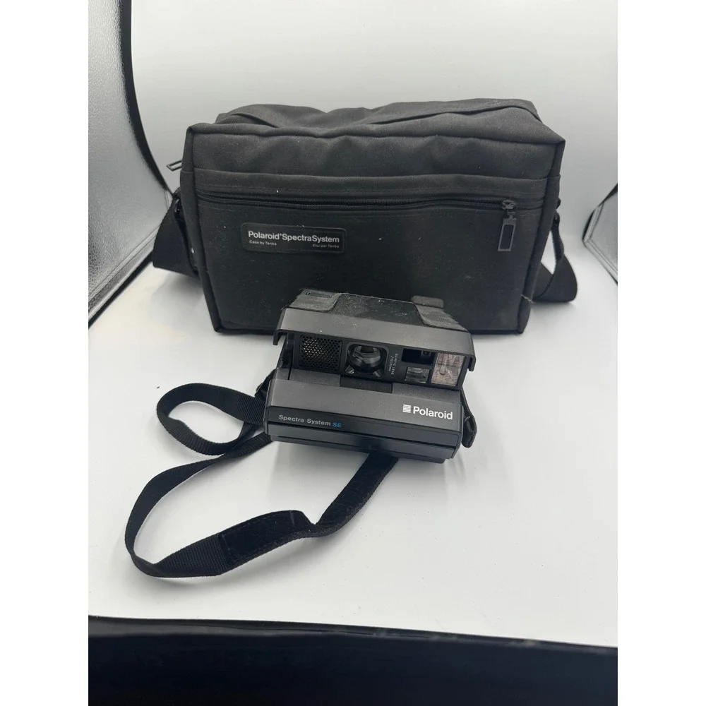 Polaroid Spectra System SE Instant Film Camera Bundle with Tenba Bag  works 8